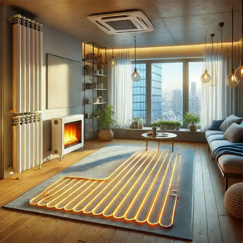 Appartement après installation d'un chauffage économique et performant