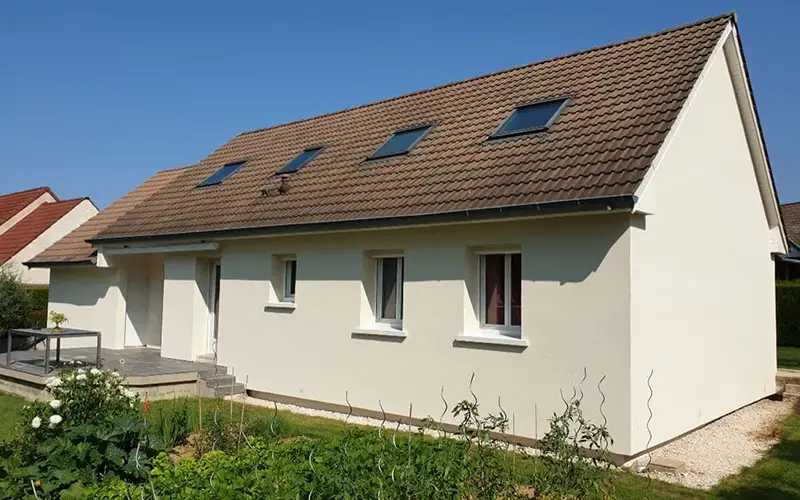 Maison avant l'amélioration de l'isolation thermique