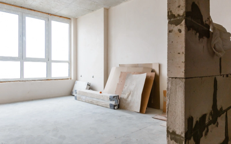 Appartement avec une isolation insuffisante avant rénovation