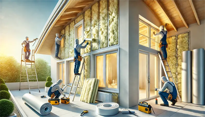 Amélioration de la performance en isolation de la maison