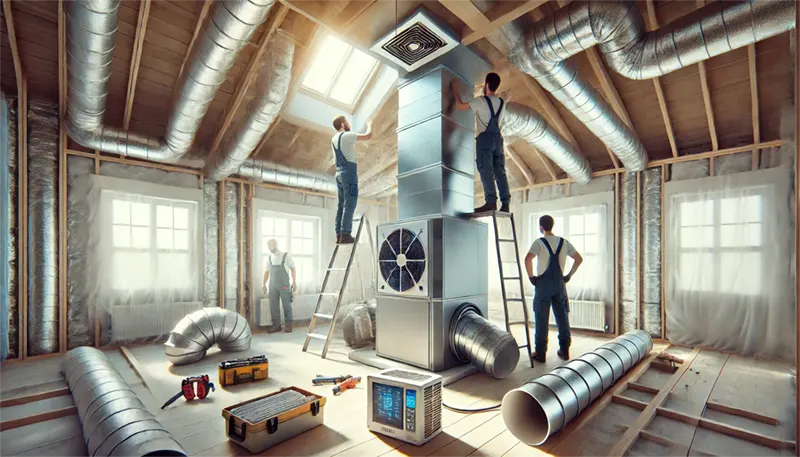 Installation d'une VMC double flux