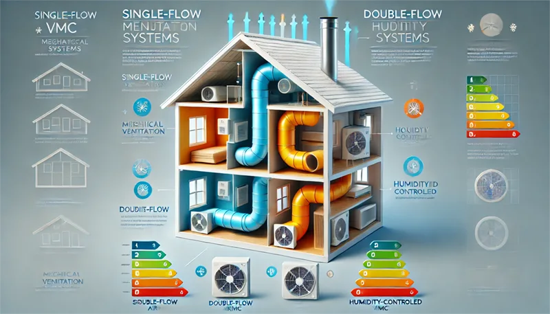 Comparatif VMC simple flux vs VMC double flux