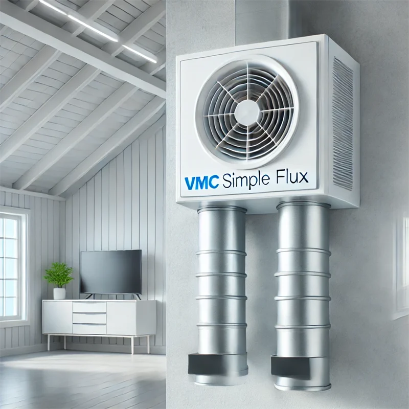 Installation d'une VMC simple flux